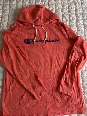 Women’s Champion Coral-Orange Hoodie